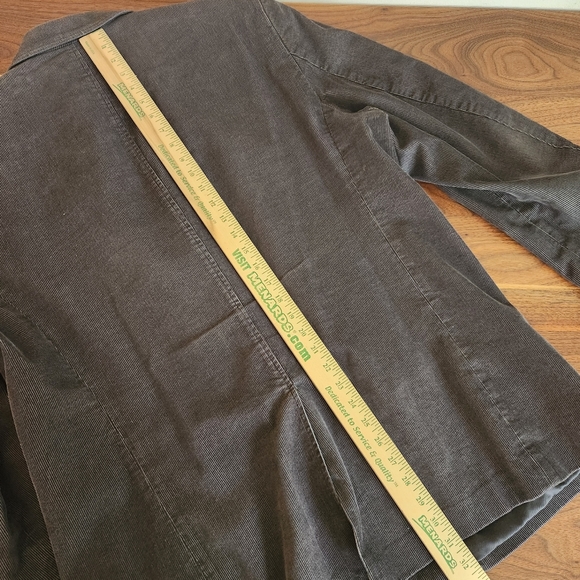 Eddie Bauer Men Corduroy Gray 3 Button Single Vent Fully Lined Sport Coat Size L - Picture 10 of 10